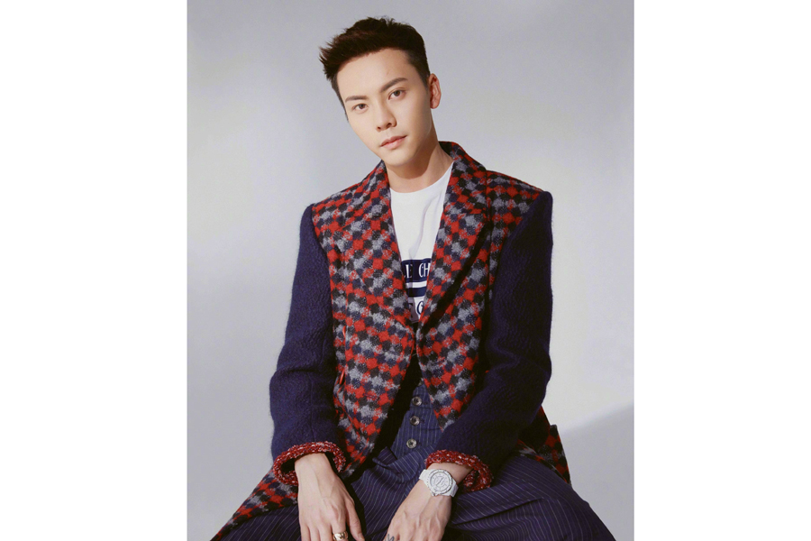 Actor William Chan poses for fashion magazine