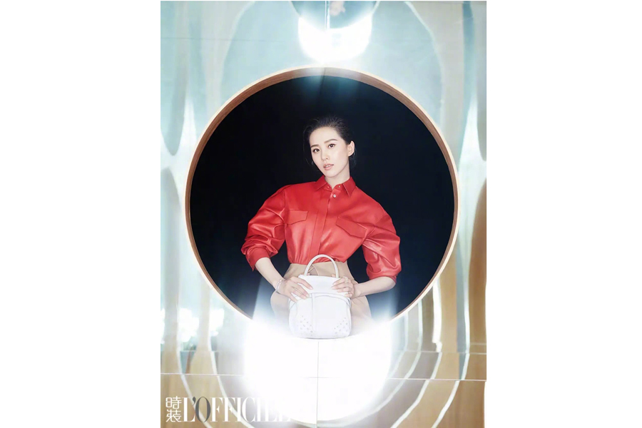 Chinese actress Liu Shishi poses for fashion magazine