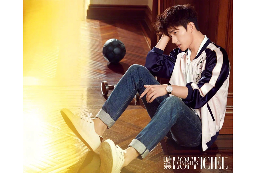 Actor Yang Yang poses for the fashion magazine