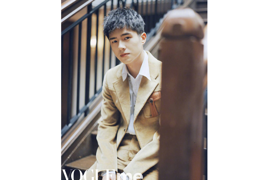 Actor Liu Haoran poses for the fashion magazine