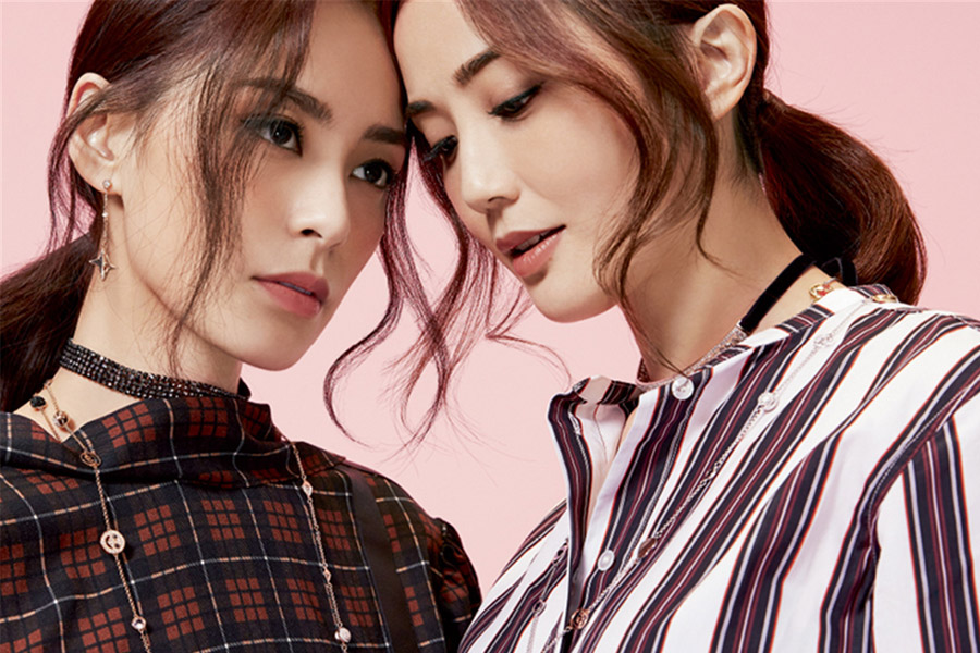 HK music group Twins' fashion shoot