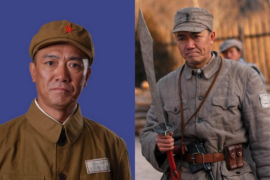 Chinese celebrities in military uniform