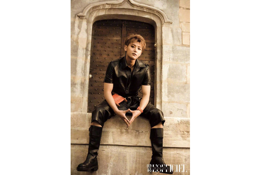 Singer Huang Zitao poses for the fashion magazine