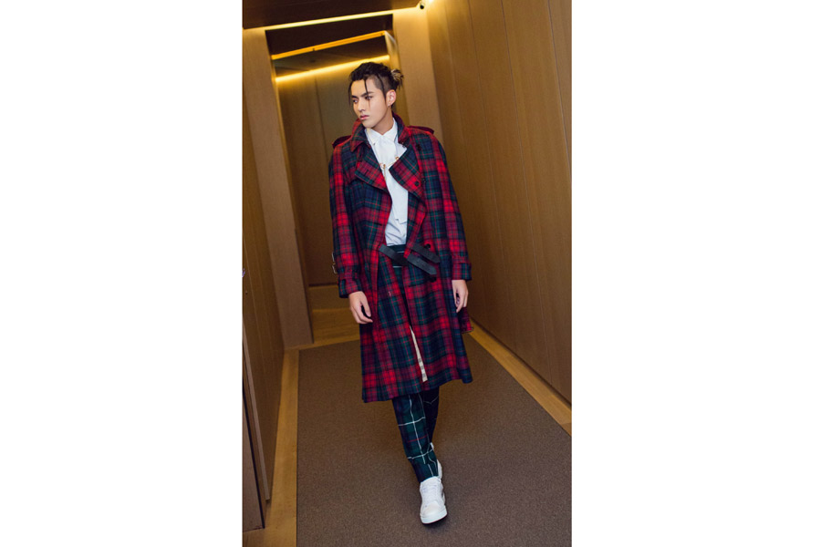 Kris Wu spotted in London fashion week