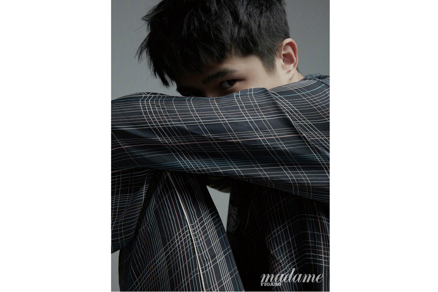 Actor Liu Haoran poses for the fashion magazine