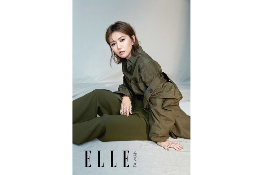 Singer Stefanie Sun poses for fashion magazine