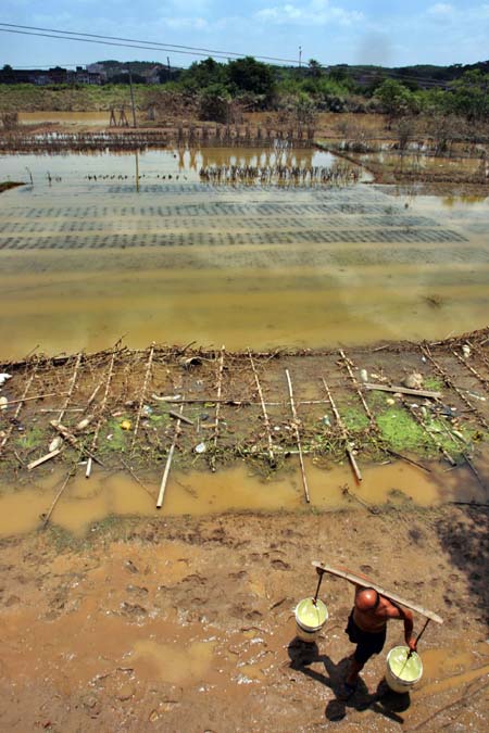 Four more people in Guangxi Zhuang Autonomous Region were confirmed dead on Wednesday, bringing the death toll from the natural disasters triggered by the tropical storm Bilis across China to 208, Xinhua News Agency reported. [newsphoto