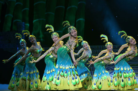 Performance at the Chinese national exhibition in Russia