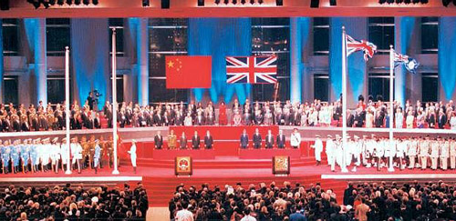 Hong Kong Handover Ceremony in 1997