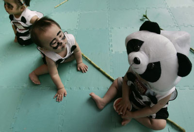 Panda babies celebrate Hong Kong's handover to China