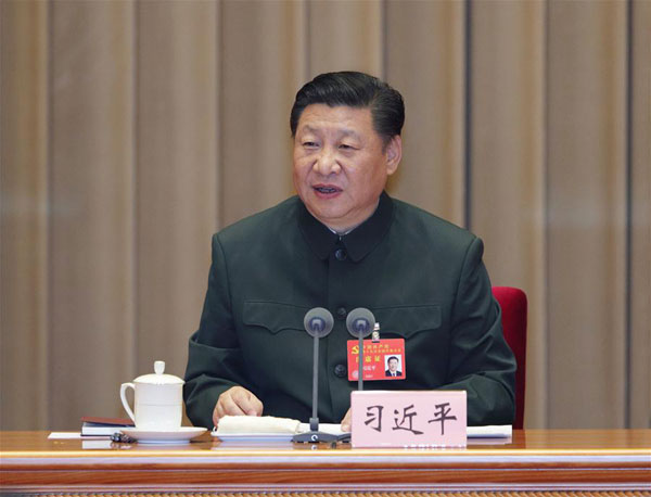 Xi calls for building a strong army