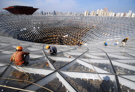 Landmark building of Shanghai Expo is to be unveiled