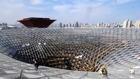 Landmark building of Shanghai Expo is to be unveiled