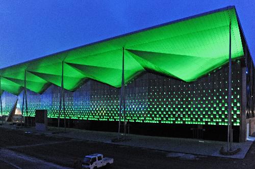 Gorgeous light debugging at Shanghai Expo park