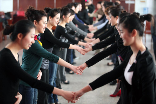 Expo hostesses trained for Shandong pavilion