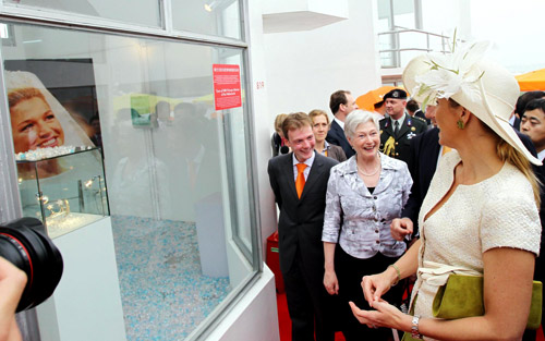 Dutch prince, princess grace pavilion with visit