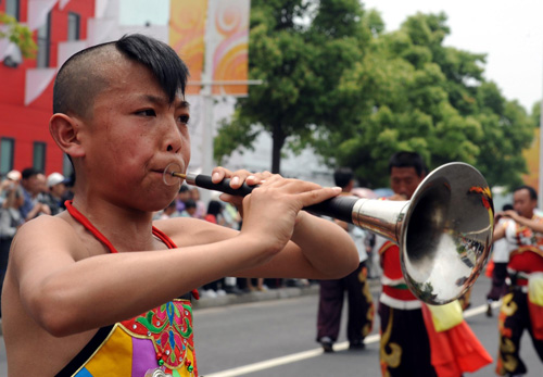 Folk arts highlight Shanxi Week at Shanghai Expo