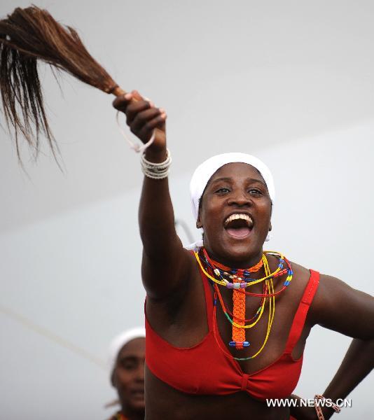 Namibian folk dance presented at Shanghai Expo