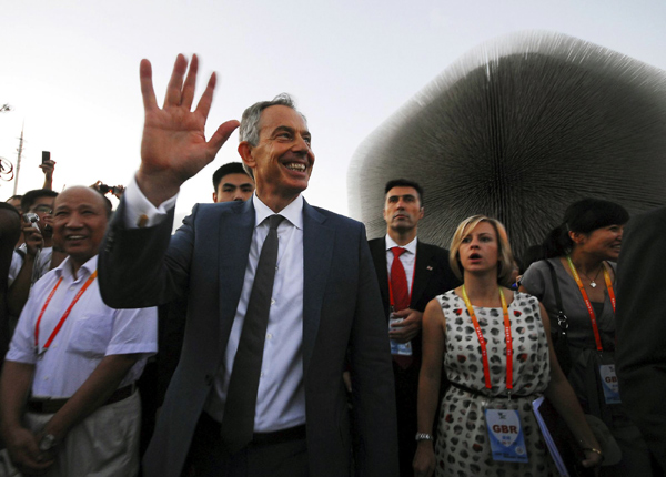 Ex-UK PM Tony Blair visits Expo