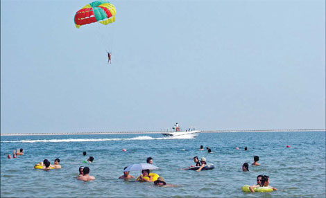 A beach on the city's doorstep