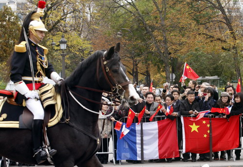 France saves its highest honors for Hu