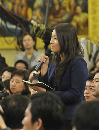 Journalists at Premier Wen's press conference