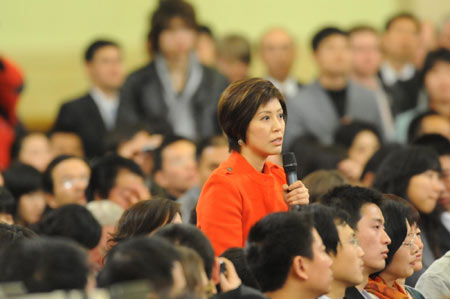 Journalists at Premier Wen's press conference