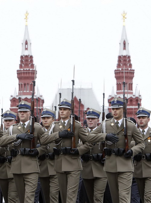 Dress rehearsal for Victory Day parade in Russia