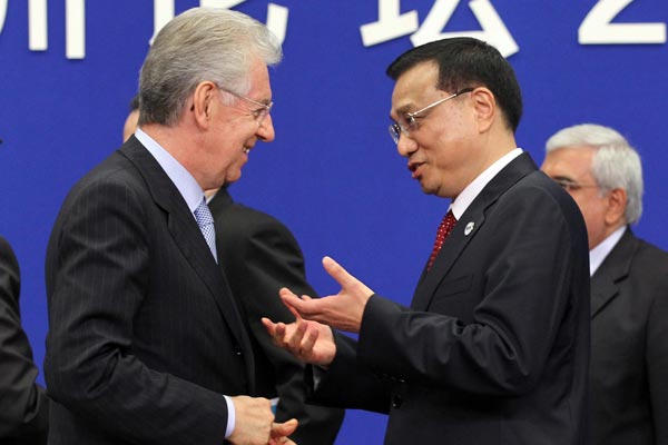 Vice-Premier Li Keqiang meets with Italian PM
