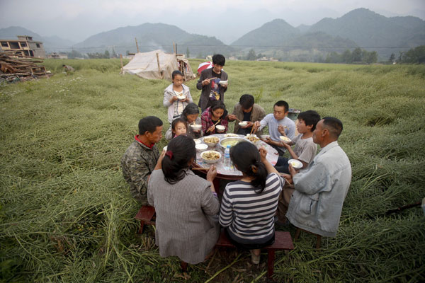 Family dinners still sweet despite destruction