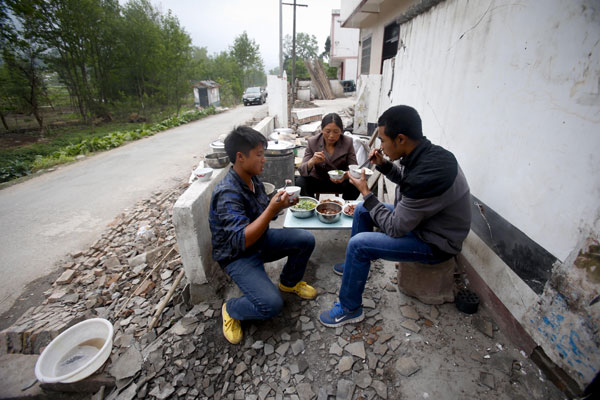 Family dinners still sweet despite destruction