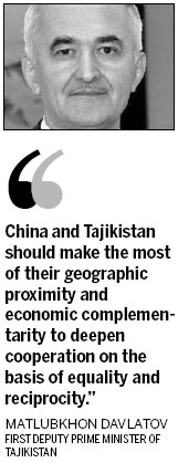 China, Tajikistan eye free trade zone in agriculture