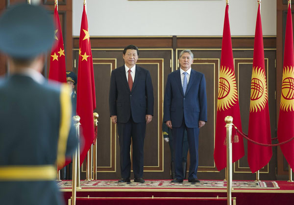 Xi in Kyrgyzstan for state visit, SCO summit