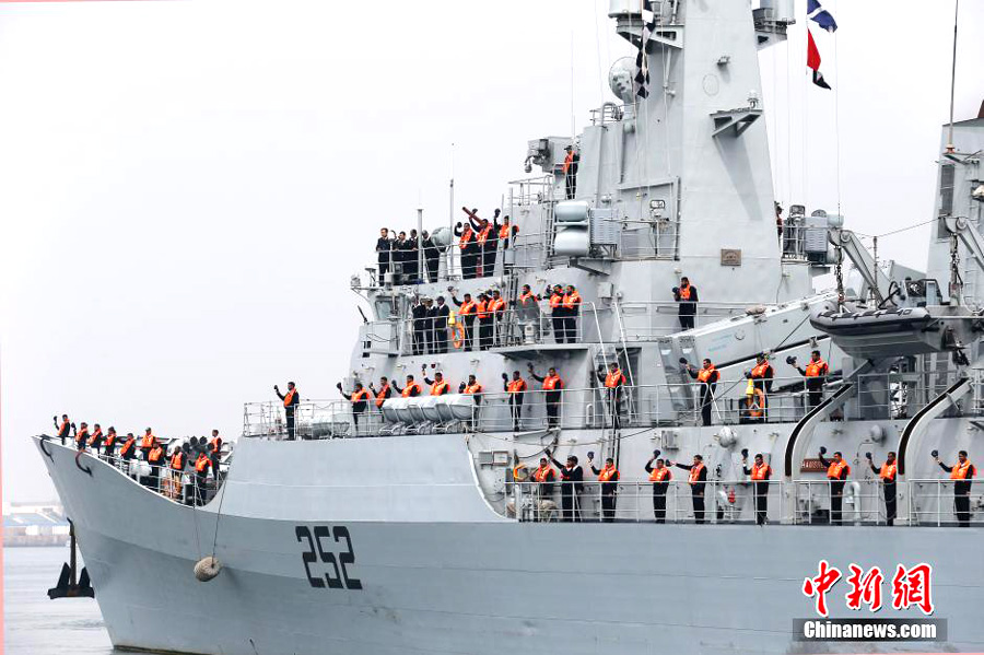 7 countries' naval ships arrive in E China