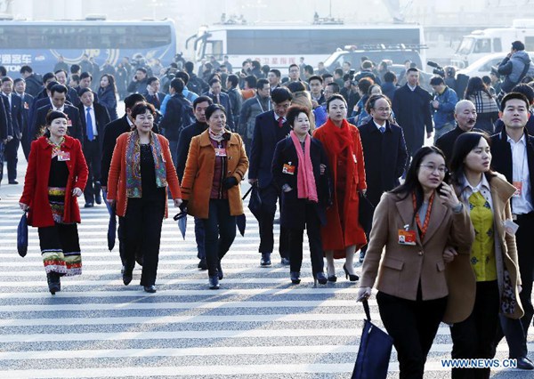 Int'l Women's Day falls on March 8 as China's two sessions continue