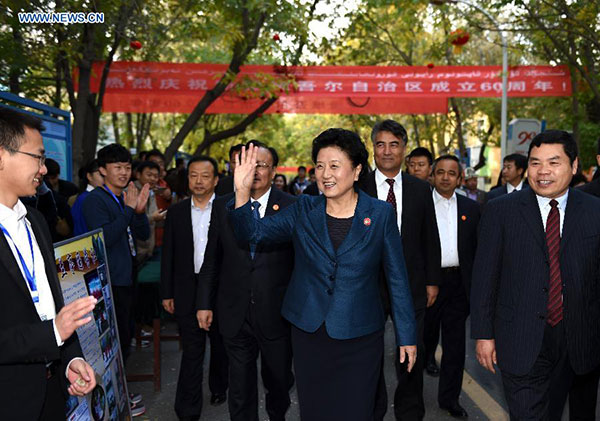 Liu Yandong visits Urumqi, Hotan in Xinjiang