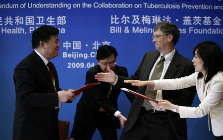 Bill Gates joins China's TB control efforts