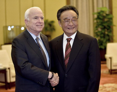 US Senator John McCain visits Beijing