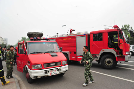 Fire in mayoral building in central China city under control