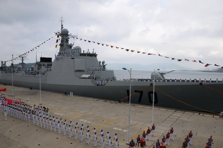 Chinese naval ships return from escort mission