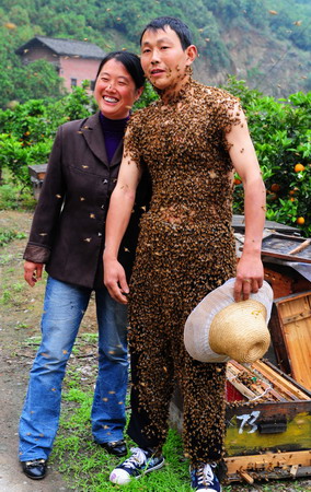 Bee-keeper's creepy coat