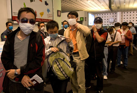 Chinese nationals leave Mexico City in chartered plane