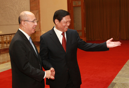 Chinese leaders meet visiting KMT chairman