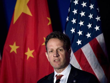 Geithner tells China its dollar assets are safe