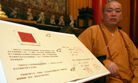 Controversial abbot named inheritor of Shaolin kungfu
