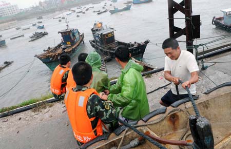 Five missing as tropical storm Linfa lands in east China