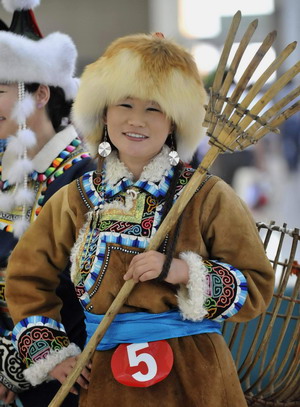 Herdsmen's catwalk show in inner Mongolia