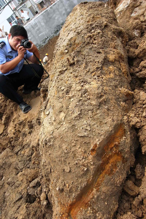 Unexploded WWII bomb found in C China