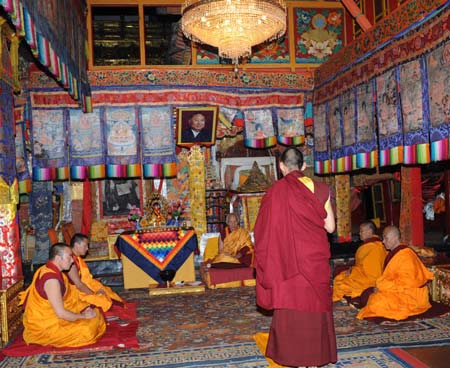 11th Panchen Lama has important ordination in Tibet