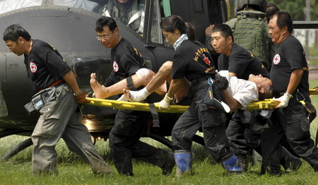 Morakot kills 103, injures 45 in Taiwan